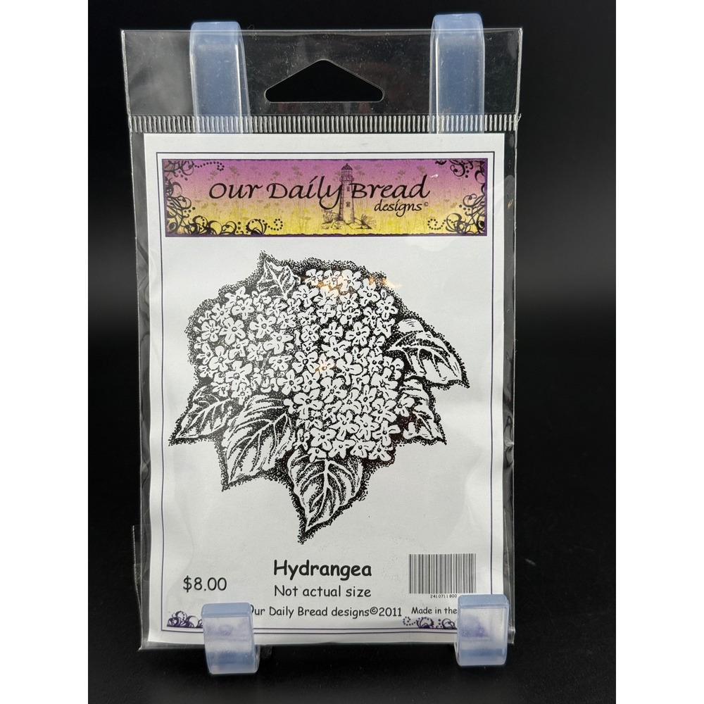 Our Daily Bread Designs Hydrangea Cling Rubber Stamp Floral Botanical Crafting